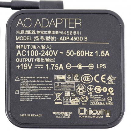 Incarcator Asus X541NA 33W ORIGINAL Chicony. Alimentator Chicony 33W ORIGINAL pentru Asus X541NA.