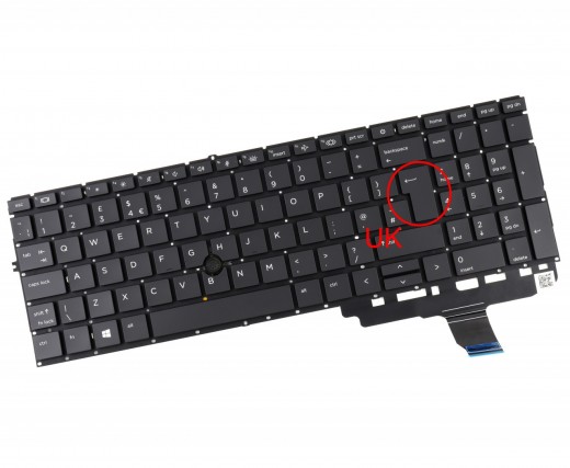 Tastatura HP EliteBook 855 G8 Neagra cu TrackPoint iluminata. Keyboard HP EliteBook 855 G8. Tastaturi laptop HP EliteBook 855 G8. Tastatura notebook HP EliteBook 855 G8