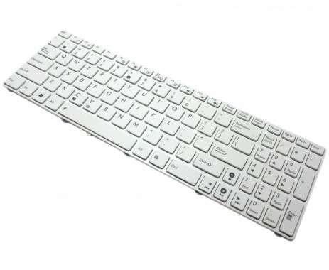 Tastatura Asus  N53s alba. Keyboard Asus  N53s alba. Tastaturi laptop Asus  N53s alba. Tastatura notebook Asus  N53s alba