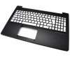 Tastatura Asus N550JA argintie cu Palmrest negru iluminata backlit. Keyboard Asus N550JA argintie cu Palmrest negru. Tastaturi laptop Asus N550JA argintie cu Palmrest negru. Tastatura notebook Asus N550JA argintie cu Palmrest negru