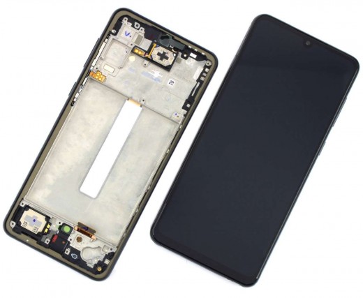 Ansamblu Display LCD + Touchscreen Original Service Pack Samsung Galaxy A33 A336 5G Display Original Service Pack cu Rama  Negru Black. Ecran + Digitizer Original Service Pack Samsung Galaxy A33 A336 5G Display Original Service Pack cu Rama  Negru Black