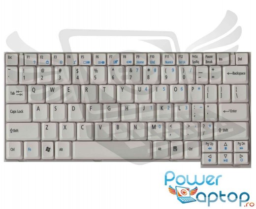 Tastatura Acer TravelMate 6291 alba. Keyboard Acer TravelMate 6291 alba. Tastaturi laptop Acer TravelMate 6291 alba. Tastatura notebook Acer TravelMate 6291 alba