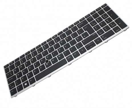 Tastatura HP  L01027-B31 Argintie iluminata backlit. Keyboard HP  L01027-B31 Argintie. Tastaturi laptop HP  L01027-B31 Argintie. Tastatura notebook HP  L01027-B31 Argintie