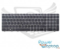 Tastatura HP EliteBook 850 G3 Argintie. Keyboard HP EliteBook 850 G3 Argintie. Tastaturi laptop HP EliteBook 850 G3 Argintie. Tastatura notebook HP EliteBook 850 G3 Argintie