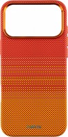 Husa iPhone 17 Pro Max Sunix Neo Lava Orange compatibila MagSafe