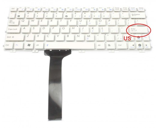 Tastatura Asus Eee PC X101CH alba. Keyboard Asus Eee PC X101CH. Tastaturi laptop Asus Eee PC X101CH. Tastatura notebook Asus Eee PC X101CH