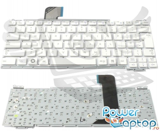 Tastatura Samsung  NP NC110 alba. Keyboard Samsung  NP NC110. Tastaturi laptop Samsung  NP NC110. Tastatura notebook Samsung  NP NC110