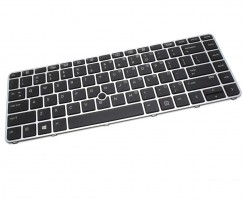 Tastatura HP 836308-001 Neagra cu Rama Gri iluminata backlit. Keyboard HP 836308-001 Neagra cu Rama Gri. Tastaturi laptop HP 836308-001 Neagra cu Rama Gri. Tastatura notebook HP 836308-001 Neagra cu Rama Gri