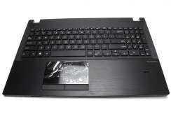 Tastatura Asus PU551JA neagra cu Palmrest neagru iluminata backlit. Keyboard Asus PU551JA neagra cu Palmrest neagru. Tastaturi laptop Asus PU551JA neagra cu Palmrest neagru. Tastatura notebook Asus PU551JA neagra cu Palmrest neagru