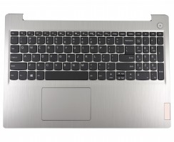 Tastatura Lenovo IdeaPad 3-15ARE05 Neagra cu Palmrest Argintiu cu TouchPad. Keyboard Lenovo IdeaPad 3-15ARE05 Neagra cu Palmrest Argintiu cu TouchPad. Tastaturi laptop Lenovo IdeaPad 3-15ARE05 Neagra cu Palmrest Argintiu cu TouchPad. Tastatura notebook Lenovo IdeaPad 3-15ARE05 Neagra cu Palmrest Argintiu cu TouchPad