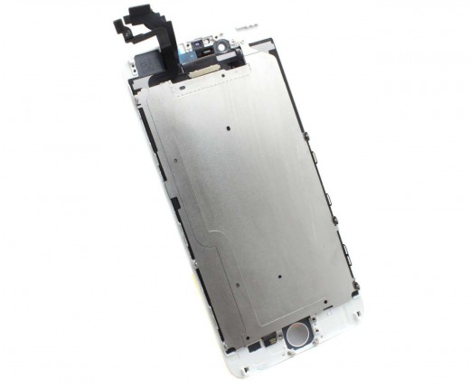 Display iPhone 6 Plus Complet, cu tablita metalica pe spate, conector pentru amprenta si ornamente camera si casca.
