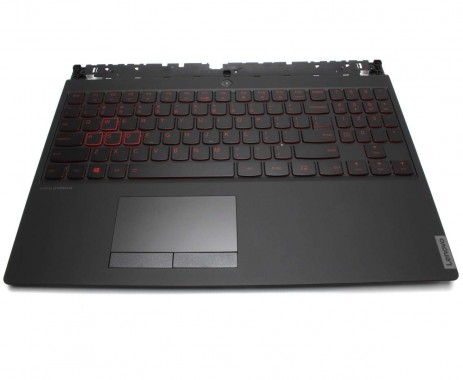 Tastatura Lenovo  5CB0R40174 neagra cu Palmrest negru iluminata backlit. Keyboard Lenovo  5CB0R40174 neagra cu Palmrest negru. Tastaturi laptop Lenovo  5CB0R40174 neagra cu Palmrest negru. Tastatura notebook Lenovo  5CB0R40174 neagra cu Palmrest negru