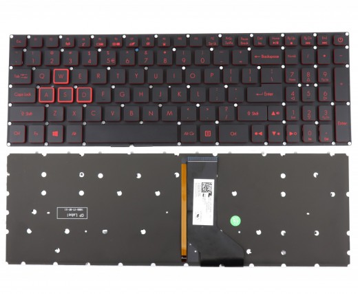 Tastatura Acer Aspire VN7-593 Neagra cu Taste Rosii iluminata backlit. Keyboard Acer Aspire VN7-593 Neagra cu Taste Rosii. Tastaturi laptop Acer Aspire VN7-593 Neagra cu Taste Rosii. Tastatura notebook Acer Aspire VN7-593 Neagra cu Taste Rosii