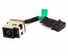 Mufa alimentare HP  665907-001 cu fir . DC Jack HP  665907-001 cu fir
