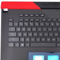 Tastatura Asus 13NR05C1P06011 Neagra cu Palmrest Negru fara TouchPad iluminata rgb backlit