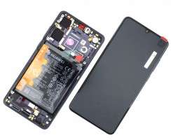 Ansamblu Display LCD + Touchscreen Huawei P30 Display Original Service Pack cu Rama Black Negru . Ecran + Digitizer Huawei P30 Display Original Service Pack cu Rama Black Negru