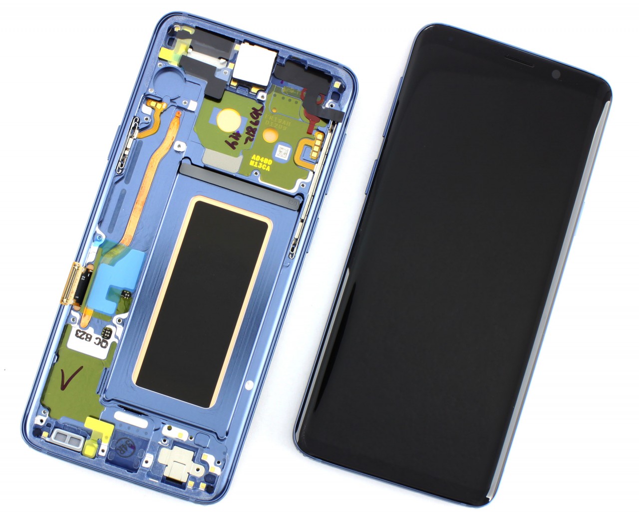 Display Samsung Galaxy S9 G960 cu Rama Display Original Service Pack Blue Albastru Albastru imagine Black Friday 2021