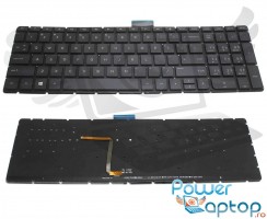 Tastatura HP Pavilion 15 AW iluminata layout US fara rama enter mic