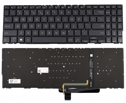 Tastatura Asus ZenBook Flip 15 UX564EH Neagra iluminata. Keyboard Asus ZenBook Flip 15 UX564EH. Tastaturi laptop Asus ZenBook Flip 15 UX564EH. Tastatura notebook Asus ZenBook Flip 15 UX564EH