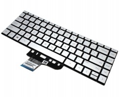 Tastatura HP HPM17K63USJ442A Argintie iluminata. Keyboard HP HPM17K63USJ442A. Tastaturi laptop HP HPM17K63USJ442A. Tastatura notebook HP HPM17K63USJ442A