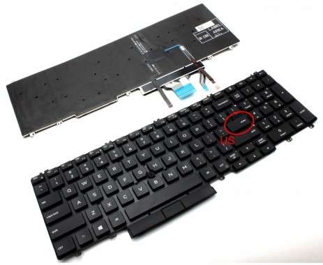 Tastatura Dell W125702948 iluminata. Keyboard Dell W125702948. Tastaturi laptop Dell W125702948. Tastatura notebook Dell W125702948