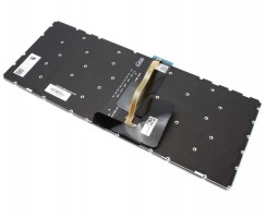 Tastatura Lenovo IdeaPad S340-14 Neagra cu Taste Gri iluminata backlit