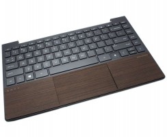 Tastatura HP 7H7H2060 Gri cu Palmrest Wood Edition iluminata backlit. Keyboard HP 7H7H2060 Gri cu Palmrest Wood Edition. Tastaturi laptop HP 7H7H2060 Gri cu Palmrest Wood Edition. Tastatura notebook HP 7H7H2060 Gri cu Palmrest Wood Edition