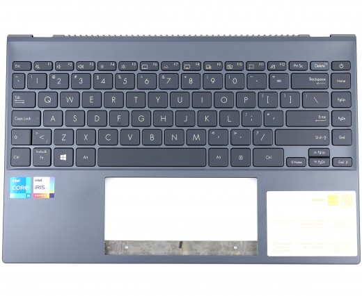 Tastatura Asus ZenBook 13 UX325JA Neagra cu Palmrest Gri fara TouchPad iluminata backlit. Keyboard Asus ZenBook 13 UX325JA Neagra cu Palmrest Gri fara TouchPad. Tastaturi laptop Asus ZenBook 13 UX325JA Neagra cu Palmrest Gri fara TouchPad. Tastatura notebook Asus ZenBook 13 UX325JA Neagra cu Palmrest Gri fara TouchPad