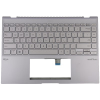 Tastatura Asus 13NR05C1P06011 Argintie cu Palmrest Argintiu fara TouchPad iluminata backlit