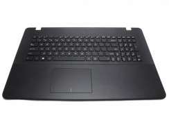 Tastatura Asus  X751L neagra cu Palmrest negru. Keyboard Asus  X751L neagra cu Palmrest negru. Tastaturi laptop Asus  X751L neagra cu Palmrest negru. Tastatura notebook Asus  X751L neagra cu Palmrest negru