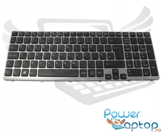Tastatura Sony Vaio SVE15125YC iluminata backlit. Keyboard Sony Vaio SVE15125YC iluminata backlit. Tastaturi laptop Sony Vaio SVE15125YC iluminata backlit. Tastatura notebook Sony Vaio SVE15125YC iluminata backlit
