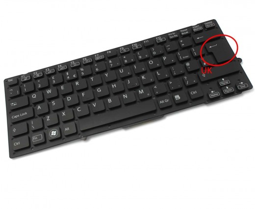 Tastatura Sony Vaio VPCSD neagra iluminata. Keyboard Sony Vaio VPCSD. Tastaturi laptop Sony Vaio VPCSD. Tastatura notebook Sony Vaio VPCSD