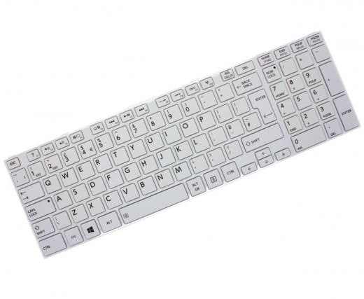 Tastatura Toshiba Satellite C50A B Alba. Keyboard Toshiba Satellite C50A B Alba. Tastaturi laptop Toshiba Satellite C50A B Alba. Tastatura notebook Toshiba Satellite C50A B Alba