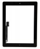 Digitizer Touchscreen Apple iPad 4 A1460 cu buton home si adeziv Negru. Geam Sticla Tableta Apple iPad 4 A1460 cu buton home si adeziv Negru