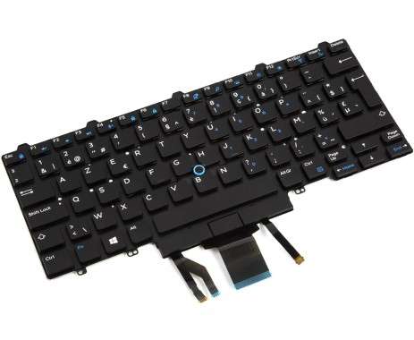 Tastatura Dell Latitude E7450 iluminata. Keyboard Dell Latitude E7450. Tastaturi laptop Dell Latitude E7450. Tastatura notebook Dell Latitude E7450