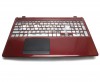 Palmrest Acer Aspire E1 572PG. Carcasa Superioara Acer Aspire E1 572PG Visiniu cu touchpad inclus