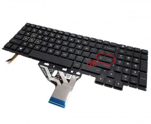 Tastatura HP 15-ce iluminata. Keyboard HP 15-ce. Tastaturi laptop HP 15-ce. Tastatura notebook HP 15-ce