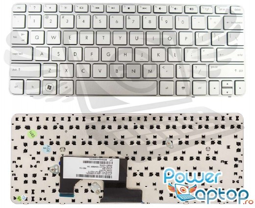 Tastatura HP Mini 210-3050sg argintie. Keyboard HP Mini 210-3050sg argintie. Tastaturi laptop Mini 210-3050sg argintie. Tastatura notebook HP Mini 210-3050sg argintie