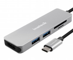Hub Adaptor Inateck TCH4001 USB Type-C Argintiu