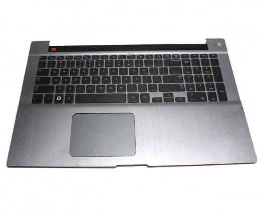 Tastatura Samsung  Series 7 700Z neagra cu Palmrest gri iluminata backlit. Keyboard Samsung  Series 7 700Z neagra cu Palmrest gri. Tastaturi laptop Samsung  Series 7 700Z neagra cu Palmrest gri. Tastatura notebook Samsung  Series 7 700Z neagra cu Palmrest gri