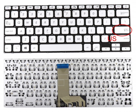 Tastatura Asus VivoBook 14 X409JP Argintie. Keyboard Asus VivoBook 14 X409JP. Tastaturi laptop Asus VivoBook 14 X409JP. Tastatura notebook Asus VivoBook 14 X409JP