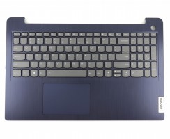 Tastatura Lenovo IdeaPad 3 15IAU7 Gri cu Palmrest Albastru Inchis si TouchPad iluminata backlit. Keyboard Lenovo IdeaPad 3 15IAU7 Gri cu Palmrest Albastru Inchis si TouchPad. Tastaturi laptop Lenovo IdeaPad 3 15IAU7 Gri cu Palmrest Albastru Inchis si TouchPad. Tastatura notebook Lenovo IdeaPad 3 15IAU7 Gri cu Palmrest Albastru Inchis si TouchPad