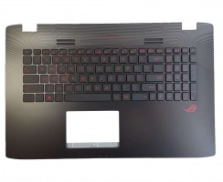 Palmrest Asus ROG GL742VW cu tastatura iluminata. Carcasa Superioara Asus ROG GL742VW Negru