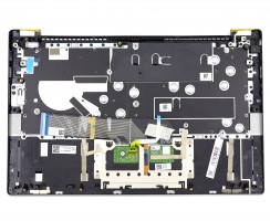 Tastatura Lenovo V192320BK1-UK Gri cu Palmrest Argintiu si TouchPad iluminata backlit