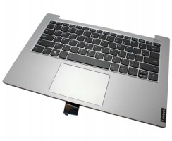 Tastatura Lenovo AP2GK000450 Neagra cu Palmrest Gri si TouchPad iluminata backlit. Keyboard Lenovo AP2GK000450 Neagra cu Palmrest Gri si TouchPad. Tastaturi laptop Lenovo AP2GK000450 Neagra cu Palmrest Gri si TouchPad. Tastatura notebook Lenovo AP2GK000450 Neagra cu Palmrest Gri si TouchPad