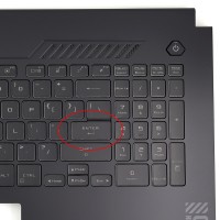 Tastatura Asus TUF FX707Z Neagra cu Palmrest Negru fara TouchPad iluminata backlit