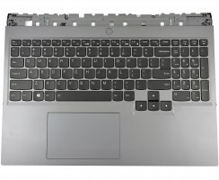 Tastatura Lenovo AM1ZV000 Neagra cu Palmrest Gri cu TouchPad iluminata backlit. Keyboard Lenovo AM1ZV000 Neagra cu Palmrest Gri cu TouchPad. Tastaturi laptop Lenovo AM1ZV000 Neagra cu Palmrest Gri cu TouchPad. Tastatura notebook Lenovo AM1ZV000 Neagra cu Palmrest Gri cu TouchPad