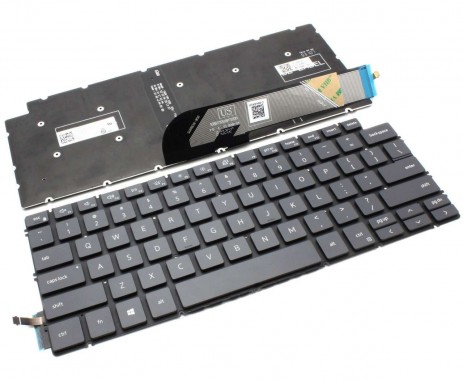 Tastatura Dell Vostro 5491 Gri iluminata backlit. Keyboard Dell Vostro 5491 Gri. Tastaturi laptop Dell Vostro 5491 Gri. Tastatura notebook Dell Vostro 5491 Gri