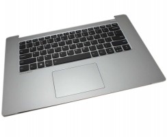 Tastatura Lenovo 5CB0R12706 Neagra cu Palmrest Argintiu si TouchPad iluminata backlit. Keyboard Lenovo 5CB0R12706 Neagra cu Palmrest Argintiu si TouchPad. Tastaturi laptop Lenovo 5CB0R12706 Neagra cu Palmrest Argintiu si TouchPad. Tastatura notebook Lenovo 5CB0R12706 Neagra cu Palmrest Argintiu si TouchPad