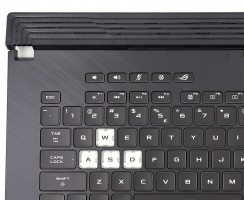 Tastatura Asus 90NR01J4-R31UI0 Neagra cu Palmrest Negru si TouchPad iluminata RGB backlit Conector 16 Pini